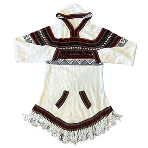 Artesania "Edm" Alpaca Women's Pullover Fringe Hem Sweater Size XL